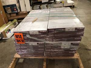lot 40 image: Home Decorators Collection  Light Taupe 38 in. T x 5.1 in. W Hand Scraped Strand Woven Engineered Bamboo Flooring (19.2 sqftcase) 18 cases