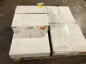 lot 41 image: Lot of 5 Boxes KRAUS Simply Comfort Sky Grey ResidentialCommercial 19.7 in. x 19.7 in. Glue Down Carpet Tile (20 TilesCase) 53.82 sq. ft.