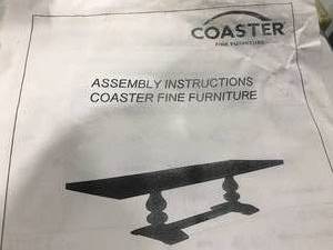 lot 1 image: COASTER KITCHEN TABLE
