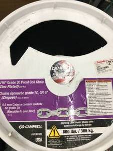 lot 35 image: OPEN BUCKET, 316 PROOF COIL CHAIN