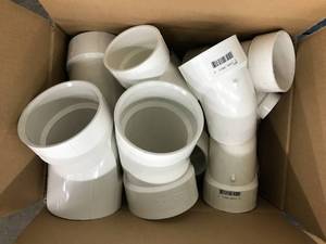 lot 74 image: ASSORTED WHITE PVC PARTS