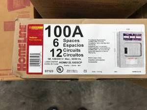 lot 79 image: SQUARE D CIRCUIT BREAKER LOAD CENTER BOX