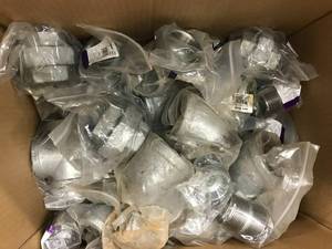 lot 80 image: ASSORTED GALVANIZED PIPE PARTS