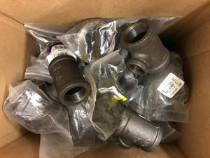 lot 110 image: GALVENIZED PLUMBING FITTINGS