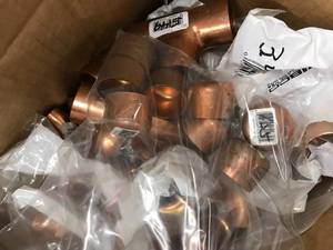 lot 111 image: COPPER PLUMBING ITEMS