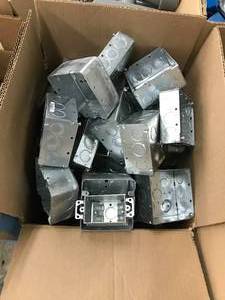 lot 114 image: METAL OUTLET BOXES