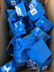 lot 115 image: BLUE OUTLET BOXES