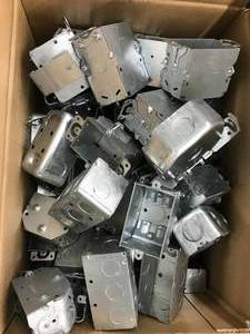 lot 126 image: METAL OUTLET BOXES