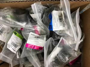 lot 144 image: SMALL BOX OF ASSORTED GALVENIZED ITEMS