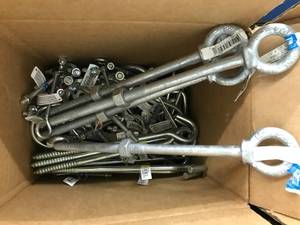 lot 147 image: ASSORTED EYEU-BOLTS