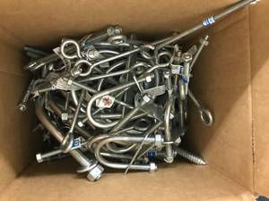 lot 150 image: ASSORTED EYEU-BOLTS