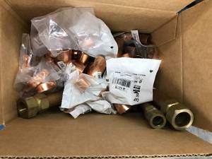 lot 155 image: ASSORTED COPPER PLUMBING ITEMS
