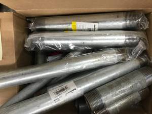 lot 191 image: ASSORTED GALVENIZED PLUMBING ITEMS