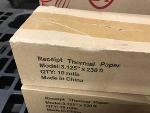 lot 225 image: 2 CASES THERMAL PAPER