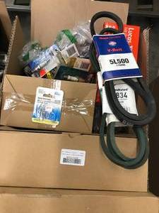 lot 228 image: LARGE BOX OF ASSORTED CAR PARTS