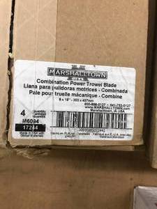 lot 230 image: MARSHALLTOWN POWER TROWEL BLADES