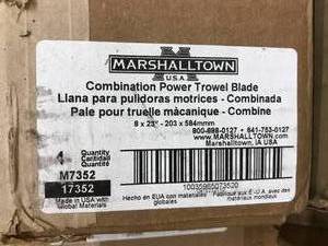lot 242 image: MARSHALLTOWN POWER TROWEL BLADES