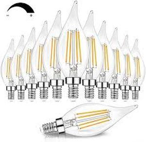 lot 8 image: 2 Packs Feit Electric Led Chandelier Bulbs 40W 6 Pack Soft White, 6Count