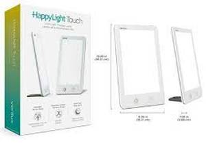 lot 33 image: HappyLight Touch UV-Free LED Therapy Lamp 10,000 Lux White - Verilux