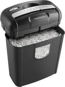 lot 65 image: Insignia 6 Sheet Cross Cut Shredder Black NSPS06CC