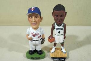 lot 23 image: Minnesota Bobbleheads - Brad Radke, Randy Foye
