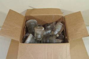 lot 34 image: Antique Glass Insulators - White