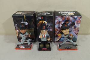 lot 35 image: San Francisco Giants Gnome and Bobbleheads