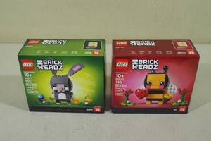 lot 45 image: LEGO Brick Headz Sets - Bunny, Bee