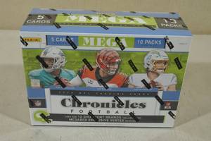 lot 97 image: 2020 Panini Chronicles MEGA Box of Football Card Packs