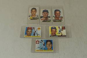 lot 108 image: Vintage Baseball Cards - 1953 Topps, 1955 Topps