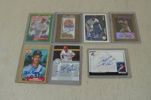 lot 109 image: Signed Baseball Cards - Gonzalez, Pettitte, Will Clark