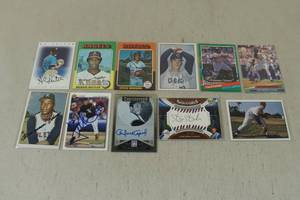 lot 110 image: Signed Baseball Cards - Cepeda, Fielder, Saberhagen