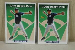 lot 117 image: 1993 Topps Derek Jeter Rookie Cards