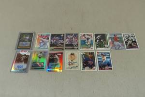 lot 122 image: Signed Twins Cards - Perkins, Cuddyer, Berrios, Carew