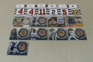 lot 125 image: Insert Baseball Cards - Numbers, Caps, Ruth, Spahn