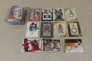 lot 127 image: Insert Baseball Cards - Jerseys, Bats
