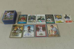 lot 128 image: Signed Baseball Cards - Many Rookies