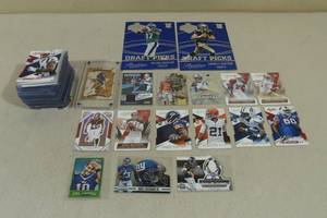 lot 136 image: Insert Football Cards - Die Cuts, Jerseys, Large Format