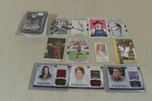 lot 138 image: Olympic and Pop Culture Cards - Piece of Authentic, Autos