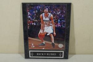 lot 149 image: Ricky Rubio Picture Plaque