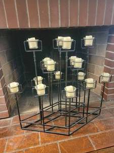 lot 15 image: Gothic Iron Candelabra