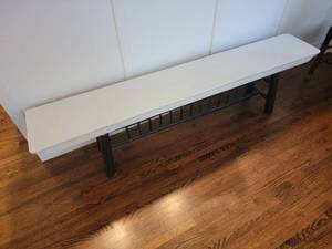 lot 27 image: Primitive Natural Texture Bench
