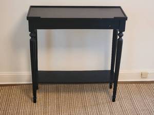 lot 34 image: Contemporary Plum Black Console Table