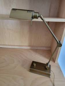lot 93 image: Brush Finnish Brass Desk Lamp