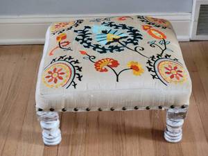 lot 95 image: Playful Needlework Footstool