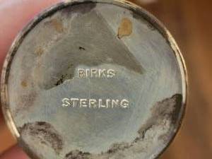 lot 74 image: Vintage Birk Sterling Silver Salt & Pepper Shakers