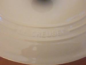 lot 78 image: Le Creuset Enameled Cast Iron Fond #31 - White