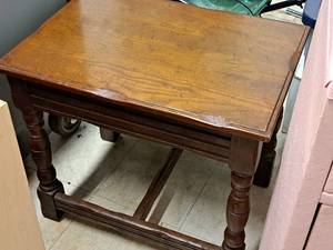 lot 48 image: Wood End Table