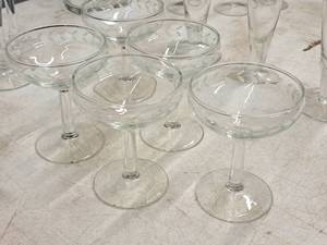 lot 310 image: Lot of (5) 5 Champagne Glasses