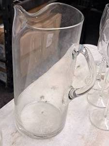 lot 311 image: Lot of (1) 10 Glass Pitcher